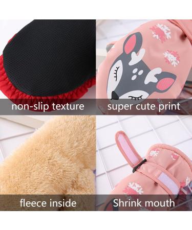 Winter Gloves for Men & Kids - Ski Bicycle Snow Sport Gloves for Ages 5-10 - Pink & Durable - Buy Online on GoSupps.com