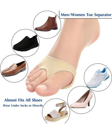Metatarsal Pads Ball of Foot Cushion Socks (2 Pairs) | Pain Relief & Comfort for Women and Men | Invisible Forefoot Sleeve | Blister Prevention | Non-Slip Ball of Foot Covers | Medium Beige - Buy Online on GoSupps.com