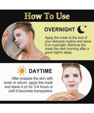 Uocasi Snail Mucin Sheet Mask 6EA Hydrogel Collagen Mask for Face Masks Skin Care Self Care Stocking Stuffers Deep Moisturizing Travel Essentials Gifts for Women - Buy Online on GoSupps.com