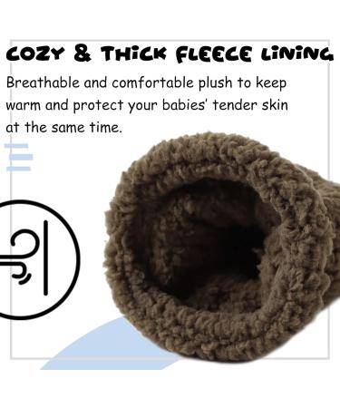 Pesaat Double Layer Fleece Baby Gloves - Anti-Scratch Mittens for Boys and Girls | 6-12 Months (3pcs) - Winter Infant Toddler Mittens - Buy Online on GoSupps.com