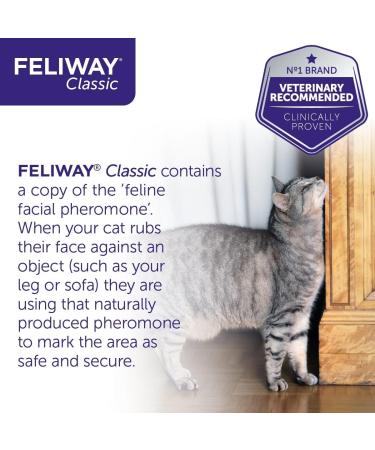 FELIWAY Classic 20ml Spray comforts cats and helps solve behavioural issues and stress/anxiety in the home and on the move - 20 ml (Pack of 1) - Buy Online on GoSupps.com