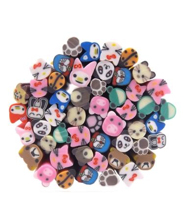 Warm Girl 50PC Canes 3D Design Rods Sticks Sticker Nail Art Decorations Nail Art tools Animal