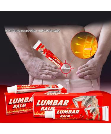 Lumbar Pain Relief Ointment 20g - Portable Lower Back Care Cream for Joint and Muscle Pain - Buy Online on GoSupps.com