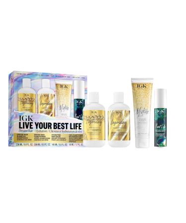 IGK Live Your Best Life Kit - Luxury Hair Care for Every Hair Type | Shop Internationally - Buy Online on GoSupps.com