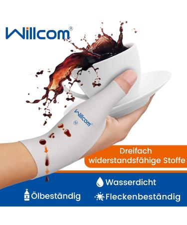 Willcom Elastic Thumb Wrist Splint - 2 Pack Compression Glove for Men & Women | Soft Tissue Arthritis Pain Relief Protector - Gray - Buy Online on GoSupps.com