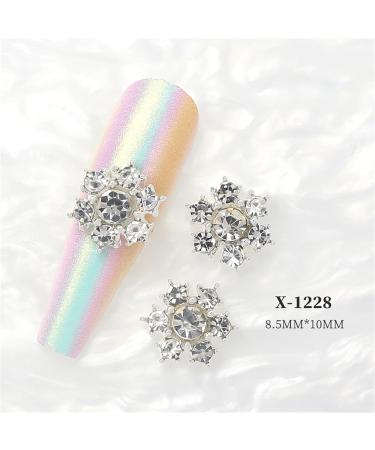 Stand Out With 10pcs 3D Alloy Snowflake Embellishments Fashionable Decorations X1215 - Buy Online on GoSupps.com