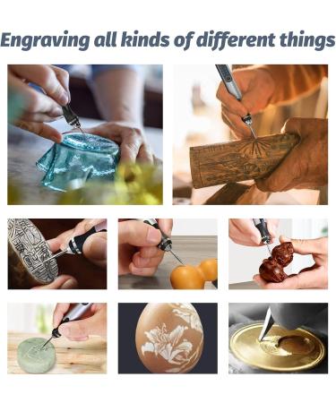 Defabee Engraving Pen with 34 Bits - Portable Electric Cordless Rotary Tool for Metal, Wood, Glass & Jewelry - Buy Online on GoSupps.com