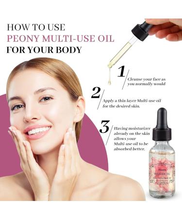 NP NATURES PHILOSOPHY Peony Jasmine Multi Use Body Oil 2 Pack - Natural & Organic Essential Oil for Face  Body  Nails Care and Massage - 30ML - Buy Online on GoSupps.com