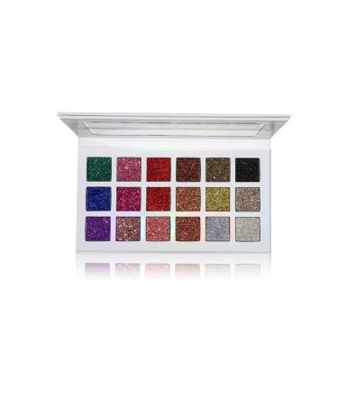 YNZON Eyeshadow Palette Longlasting Glitter 18 Color Shimmer Metallic Sparkle Eye shadow Pallet for Women Christmas Girls Gift Box Pro Makeup