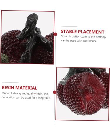 Zerodeko Tea Pet Kids Toys Lifelike Persimmon Ornament Avocado Statue Exquisite Desktop Decor Discoloring Fruit Statue Lychee Fruit Decorative Desktop Decor Ornaments Resin Personality As Shown 7X6X6cm - Buy Online on GoSupps.com