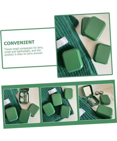 Buy Healeved Portable Contact Lens Case with Mirror - Stylish Storage for Lens & Glasses - Buy Online on GoSupps.com