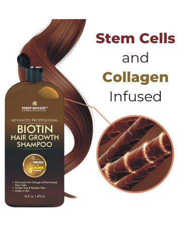 16 fl Oz Hair Regrowth Shampoo with DHT Blockers  Collagen & Stem Cells - Daily Hydrating Formula for Anti Hair Loss - Buy Online on GoSupps.com
