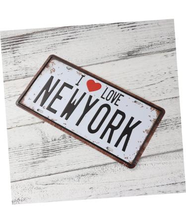 Cabilock Iron Sign Painting Decorative Bar Metal Vintage Signs Love Sign for Car Coffee Home Painting Simple York Iron - Buy Online on GoSupps.com