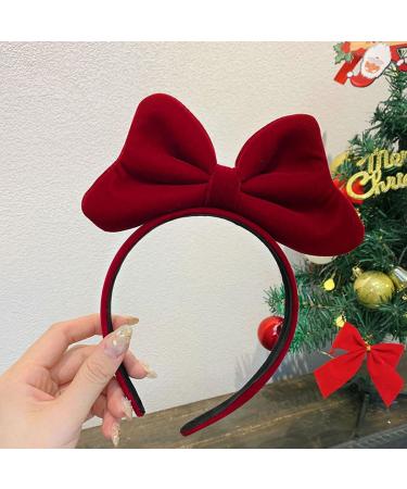 scicent Head Bands Adult Women Bow Headbands for Girls Hair Accessories for Daily Cosplay Christmas Red Hairbands Red-3 33005 - Buy Online on GoSupps.com