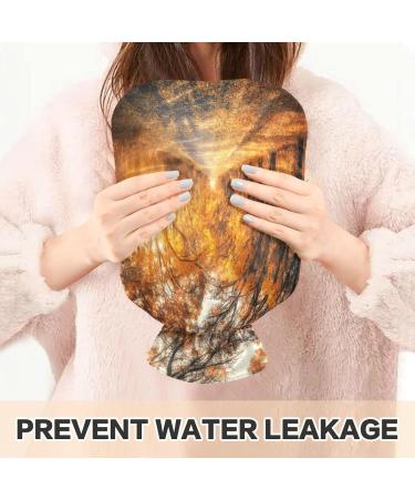 Buy Naanle 2L Hot Water Bottle - Autumn Forest Design for Pain Relief & Warmth | Ideal for Back Hand Foot & Neck Therapy - Buy Online on GoSupps.com