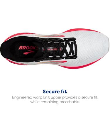 Brooks Women’s Launch GTS 10 Running Shoe - Blue/Black/Fiery Coral - Size 8.5 - Buy Online on GoSupps.com