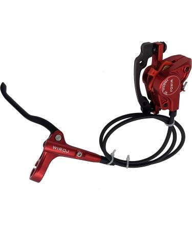 WIROJ Mountain Bike Hydraulic Disc Brake Set - Front & Rear Kit for MTB, e-Bike, Fat Bike - Red - Upgrade from Mechanical Disc Brake - Buy Online on GoSupps.com