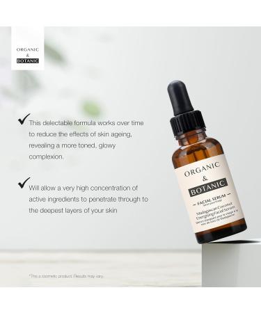 Organic & Botanic Vegan Mandarin Orange Facial Serum | Revive & Boost Skin | Premium Skincare for All Skin Types | 30ml Made in the UK - Buy Online on GoSupps.com