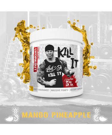 5% Nutrition Rich Piana Kill It Pre Workout Powder - Mango Pineapple - 30 Servings - Buy Online on GoSupps.com