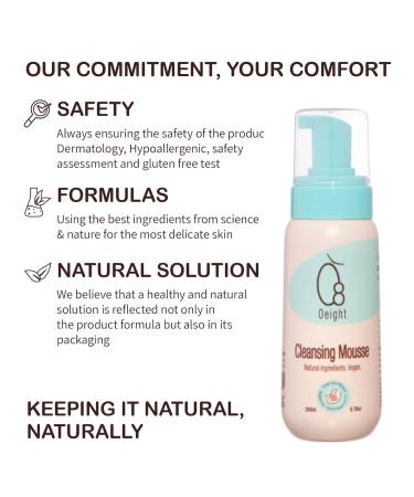Natural Baby Cleansing Mousse | Soothing Body Wash Foam with Dead Sea Minerals & Dunaliella Salina - 6.76 Oz - Buy Online on GoSupps.com