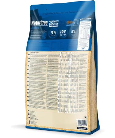 Happy Dog NaturCroq Junior Dog Food with Herbs - 4 kg - Ideal for 7-18 Months Old Puppies - International Shipping Available - Buy Online on GoSupps.com
