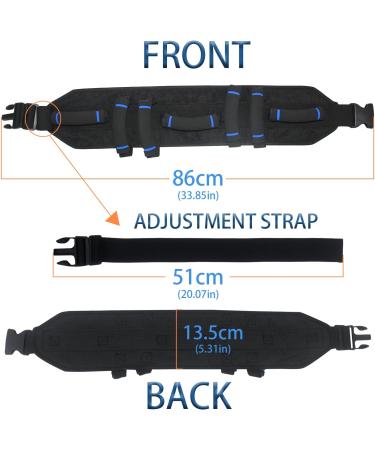 KkaFFe Multi Loop Leg Lift Strap Rigid Ring for Leg Hip and Knee Surgery Recovery kit with Adjustable Handle Active Leg Lift for Practicing Walking Rehabilitation aids(Black-2Pack) - Buy Online on GoSupps.com