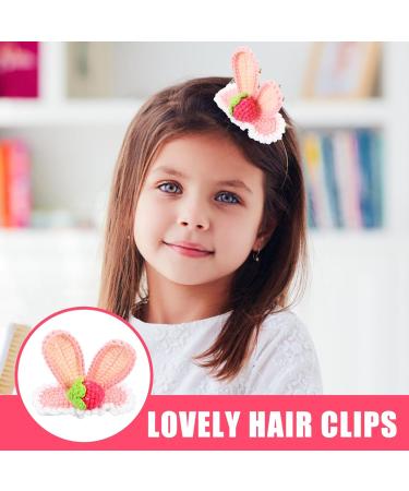 Holibanna Handmade Crochet Hair Accessories Bunny Ear Hair Clip Woolen Knitting Hair Clip Girls Hair Accessory Woolen Knitting Hair Clamp Barrettes Bunny Rabbit Ears Theme Hair Clips - Buy Online on GoSupps.com