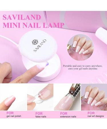 Saviland Soft Nails Tips & Glue Gel Kit - 504PCS Short Ballerinas Fake Nails | Full Cover Nail Tips Gel Kit for Acrylic Nails | 6-In-1 Nail Glue & UV Light Extension Set for Nail Art DIY - Buy Online on GoSupps.com