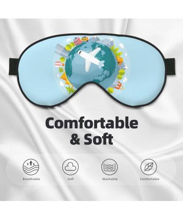 Dreaming Travel Sleep Mask - Adjustable Double-Sided Eye Mask for Perfect Shading & Reduced Eye Edema | Soft Sleeping Eye Covers for Ultimate Comfort - Buy Online on GoSupps.com