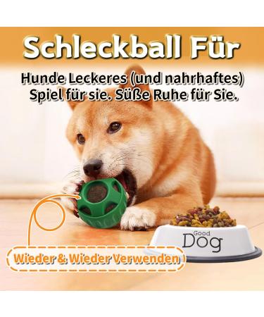 Schleckball Dogs: Interactive Slip Ball & Refillable Treats | Long-lasting Dog Toys & Easy to Clean Pupsicle - Buy Online on GoSupps.com