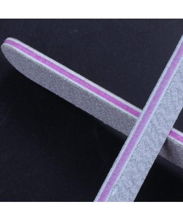 Greethga 10 Double-Sided Nails 180/100 Grit Grey Straight Emery Board - Buy Online on GoSupps.com
