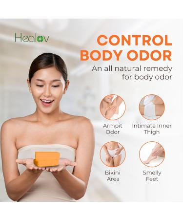 Persimmon Soap Bar for Body Odor Control | Purifying Deodorizing Wash for Men & Women | Skin Brightening & Hyperpigmentation Solution - Buy Online on GoSupps.com