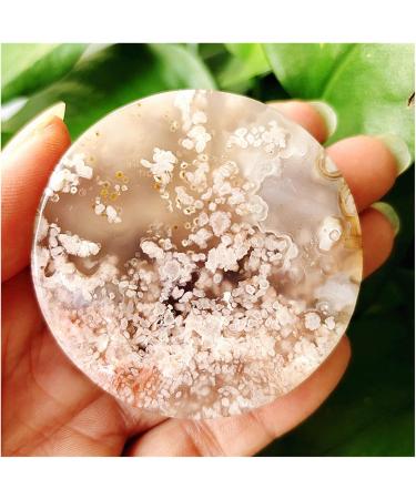 Natural Stone Cherry Blossom Agate Bracelet Heart Palm Stone Shaman Feng Shui Crystal Room Ornament Gemstones and Crystal (Color : 60-70g) - Buy Online on GoSupps.com