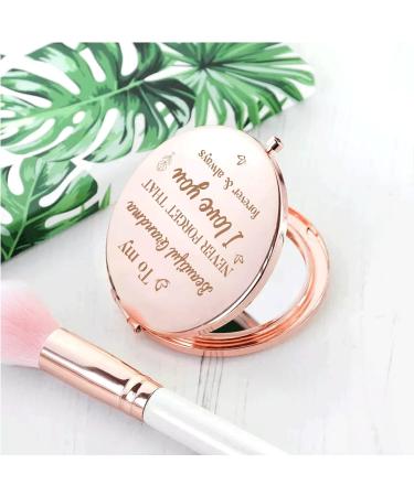 Mother's Day Grandma Gifts: Rose Gold Compact Mirror for Granny - Best Birthday & Thanksgiving Gift from Granddaughter/Grandson | Ideal Grammy/Mimi Present for Grandmother from Grandkids - Buy Online on GoSupps.com