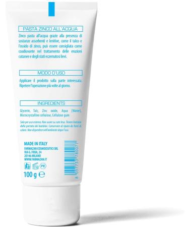 Farmazan - Zinc Water Paste - 100g - Protection and soothing - Made in Italy - Buy Online on GoSupps.com