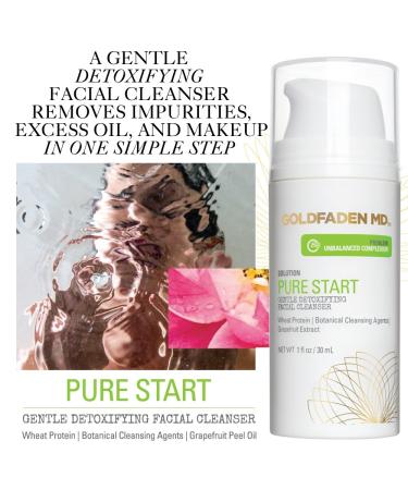 Goldfaden MD Cleansing Essentials Travel Set | Microderm Exfoliator & Detoxifying Facial Cleanser for Radiant Skin - Buy Online on GoSupps.com