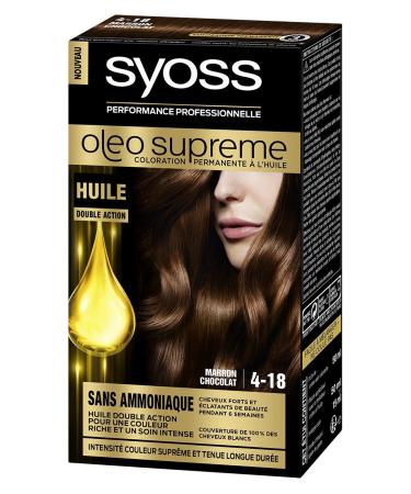 Syoss Ol o Supreme Permanent Hair Colour Chocolate Brown 4-18