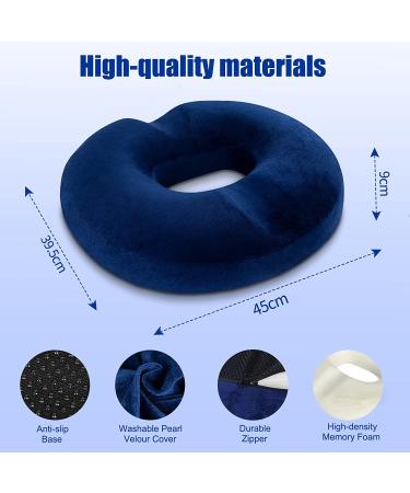 LITSPOT Donut Seat Cushion Pillow - Orthopedic Sitting Cushion for Hemorrhoid Tailbone Coccyx Sciatica Pain  Memory Foam Lifting Chair Pad for Office  Home  Train(Blue) - Buy Online on GoSupps.com