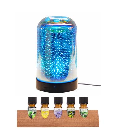 Candle-Brothers electrical aroma diffuser set with essential oils |Humidifier for home |Aroma diffuser Klano |100ml water tank |Aromatherapy for yoga klano set