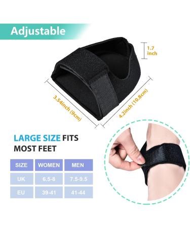 4PCs Heeren Gel Heel Protection Pads - Silicone Heel Socks for Plantar Fasciitis & Heel Pain Relief - 2 Pairs for Cracked Heels - Buy Online on GoSupps.com