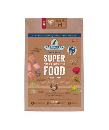 Lakefields Premium Superfood Chicken for Puppies, Dry Food Sensation for Your Dog, Size: 2 x 2.5kg