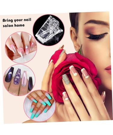 FOMIYES 8 Sets Nail Extension Set Flamingo Scrunchies Clips Nail Kits Nails Accessories Nail Art Accessories Gripedge LED Builder Clamps DIY Tools Clip Accessories Manicure Aluminum Alloy - Buy Online on GoSupps.com