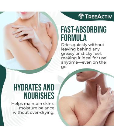 TreeActiv Body & Back Acne Treatment - 2% Salicylic Acid Spray for Cystic Acne Relief | Effective Bacne Spray for Teens & Adults (8 fl oz - Buy Online on GoSupps.com