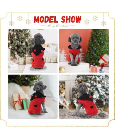 TENGZHI Dog Jumpers Puppy Pullover Dog Hoodies Small Dog Sweaters Puppy Cat Jumpers Ladybug with Lovely Antennae(Ladybug L) Large Ladybug - Buy Online on GoSupps.com