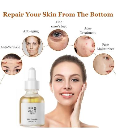 Face Glow Serum with Propolis and Niacinamide Face Serum for Women Korean Skincare Serum Moisturiser Face Hydrating Serum Plump and Smooth Brightening Serum Anti Aging Serum for Face Fade Fine Lines - Buy Online on GoSupps.com