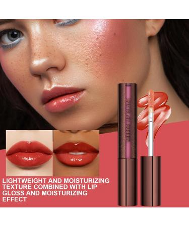  Fyrdyn Lip Gloss - Lip Moisturizer - Long-Lasting Nourishing Balm Makeup Beauty Luminous Effect Glossy Finish Evening Dates - Buy Online on GoSupps.com