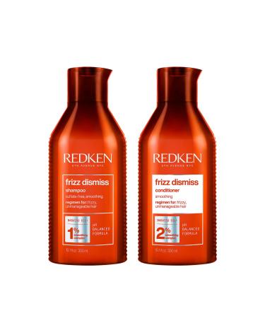 REDKEN Frizz Dismiss Shampoo & Conditioner Set | For Frizzy Hair | Smooths Hair & Manages Frizz | Sulfate Free Shampoo & Conditioner 10.1 Fl. Oz (Pack of 2) - Buy Online on GoSupps.com