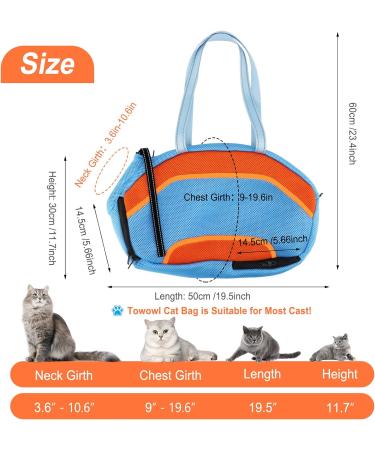 Adjustable Cat Swimming Bag - Anti-Bite & Scratch Protection | Hard-Wearing Mesh Shower Pocket for Small & Medium Cats - Buy Online on GoSupps.com