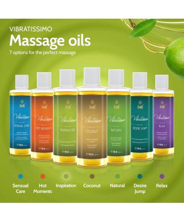 Vibratissimo Inspiration - Massage Oil Love Oil Body Oil with a Lime Scent 100 ml Inspiration 100 ml (Pack of 1) - Buy Online on GoSupps.com
