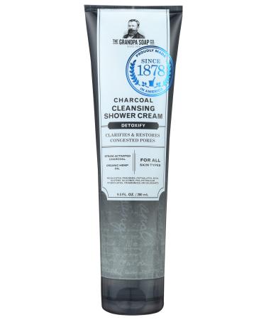 The Grandpa Soap Company Detoxify Charcoal Cleansing Shower Cream Sulfate Free Natural Cruelty Free 9.5 Ounce (Pack of 1)